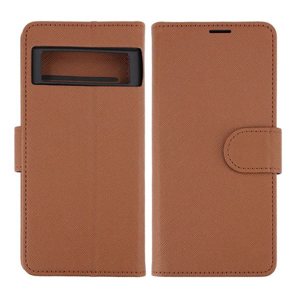 Google Pixel 7 Etui med Stativ Brun