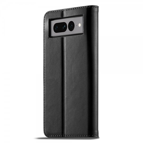 Lc.Imeeke Google Pixel 7 Pro Etui med Kortlomme stativfunksjon Svart