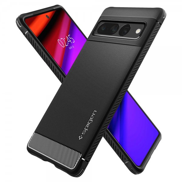 Spigen Google Pixel 7 Pro Deksel Rugged Armor Matte Black