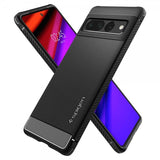 Spigen Google Pixel 7 Pro Deksel Rugged Armor Matte Black