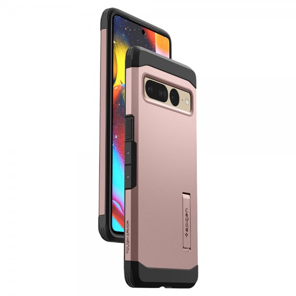 Spigen Google Pixel 7 Pro Deksel Tough Armor Rosegull