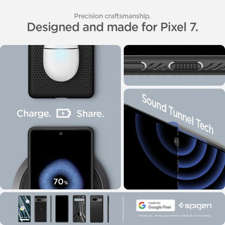 Spigen Google Pixel 7 Deksel Liquid Air Matte Black