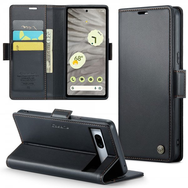 CaseMe Google Pixel 7a Etui 023 Series Svart