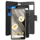 Puro Google Pixel 7a Etui Wallet Detachable 2 in 1 Svart