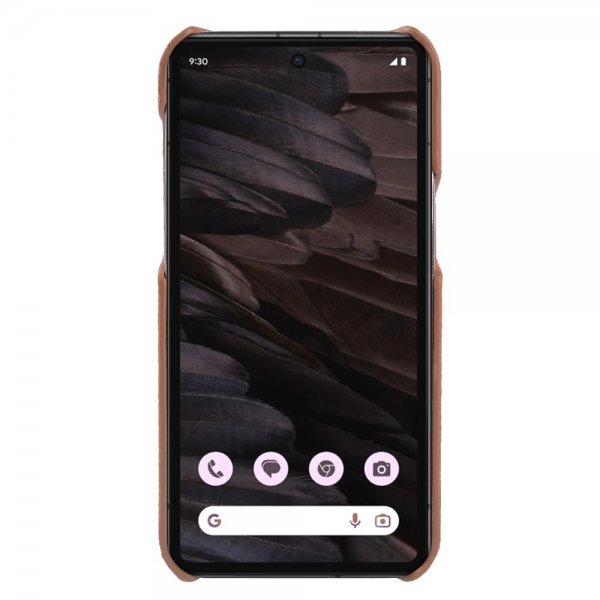 Google Pixel 7a Deksel Ekte Skinn MagSafe Brun