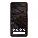 Google Pixel 7a Deksel Ekte Skinn MagSafe Brun