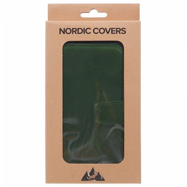 Nordic Covers Google Pixel 8 Etui Essential Leather Juniper Green