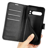 Google Pixel 8 Pro Etui Litchi Svart