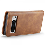 Dg.Ming Google Pixel 8 Pro Etui Avtagbart Deksel Brun
