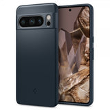 Spigen Google Pixel 8 Pro Deksel Thin Fit Metal Slate