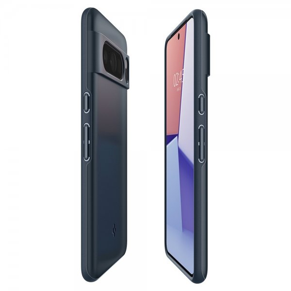 Spigen Google Pixel 8 Pro Deksel Thin Fit Metal Slate