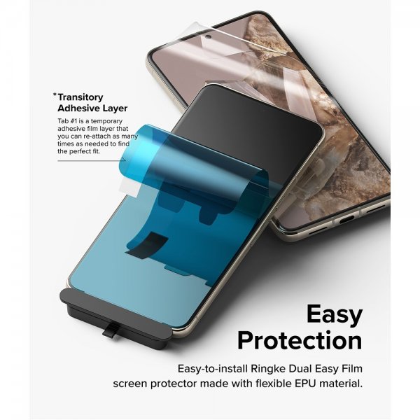 Ringke Google Pixel 8 Pro Skjermbeskytter Dual Easy Film 2-pakning