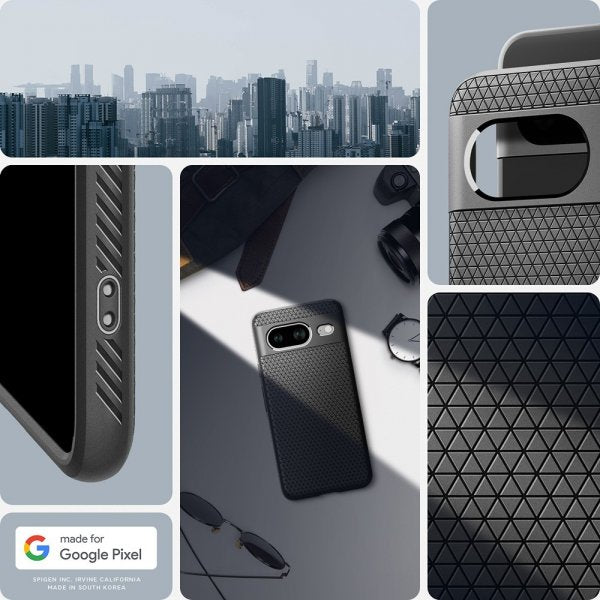 Spigen Google Pixel 8 Deksel Liquid Air Matte Black