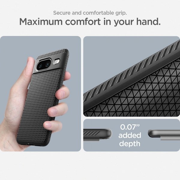 Spigen Google Pixel 8 Deksel Liquid Air Matte Black