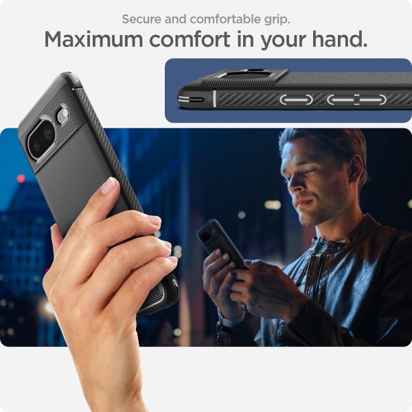 Spigen Google Pixel 8 Deksel Rugged Armor Matte Black