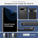 Spigen Google Pixel 8 Deksel Rugged Armor Matte Black