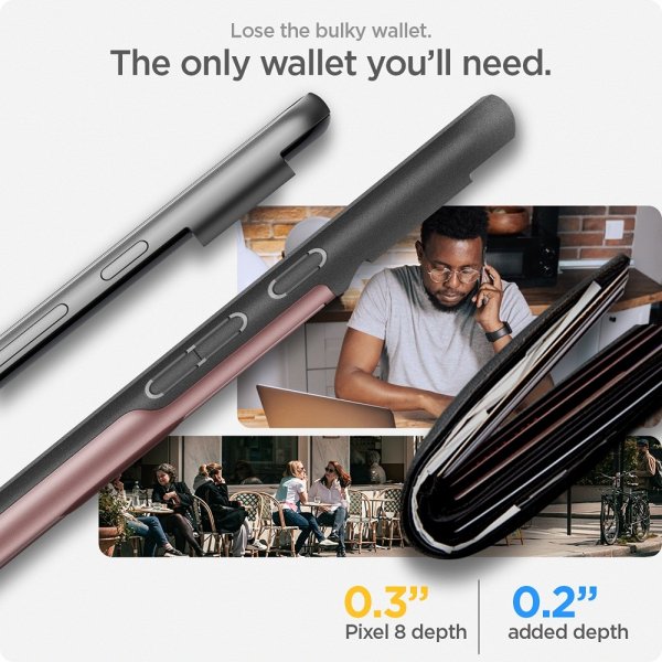 Spigen Google Pixel 8 Deksel Slim Armor CS Rose Gold