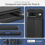 Spigen Google Pixel 8 Deksel Slim Armor CS Svart