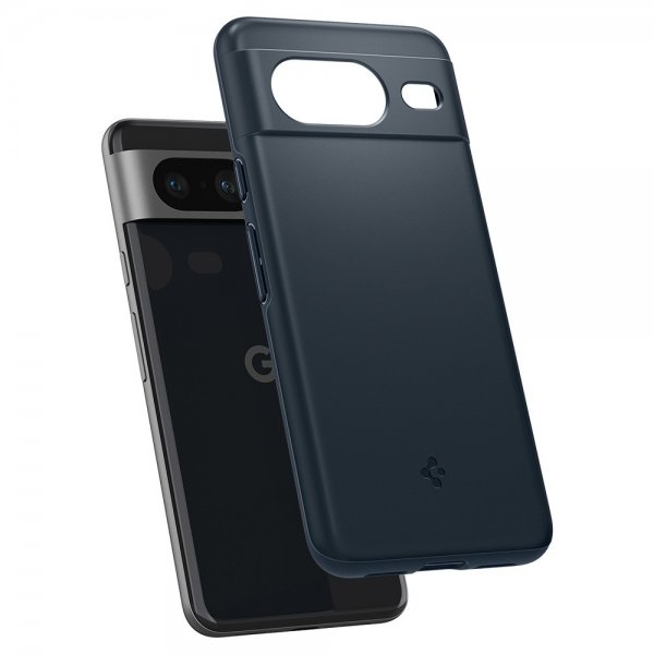 Spigen Google Pixel 8 Deksel Thin Fit Metal Slate