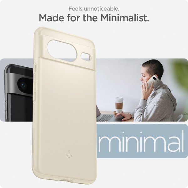 Spigen Google Pixel 8 Deksel Thin Fit Mute Beige