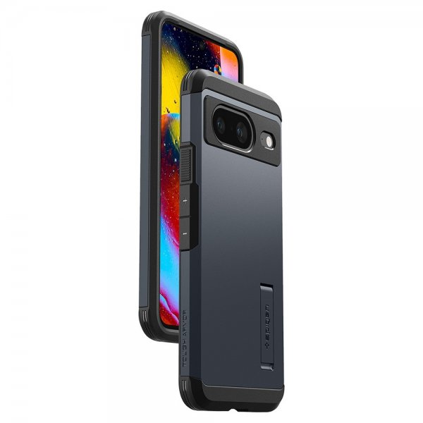 Spigen Google Pixel 8 Deksel Tough Armor Metal Slate