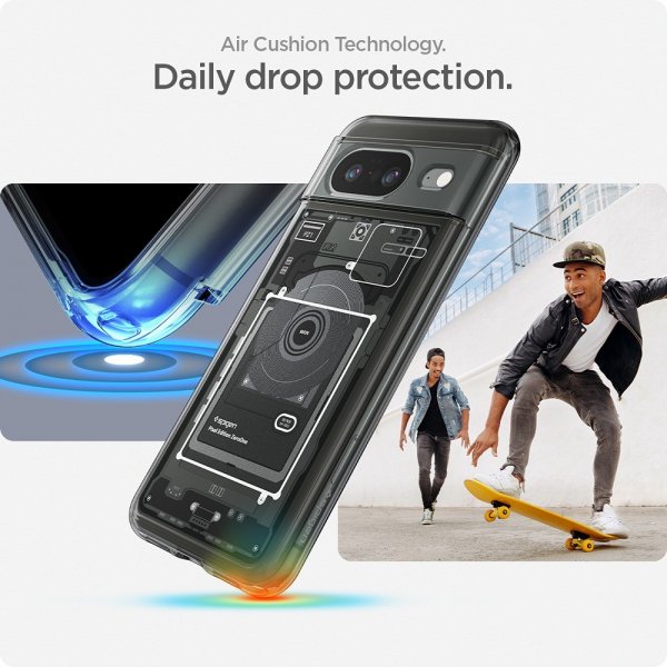 Spigen Google Pixel 8 Deksel Ultra Hybrid Zero One Svart
