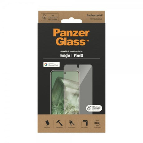 PanzerGlass Google Pixel 8 Skjermbeskytter Ultra-Wide Fit
