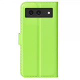 Google Pixel 8a Etui Litchi Grønn