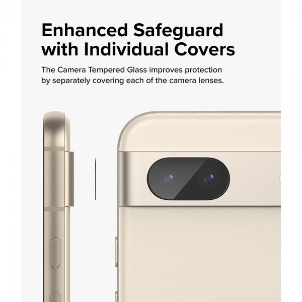 Ringke Google Pixel 8a Kamerabeskytter Camera Protector Glass 3-pack