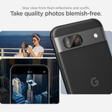 Spigen Google Pixel 8a Kamerabeskytter Glas.tR EZ Fit Optik 2-pakning Crystal Clear