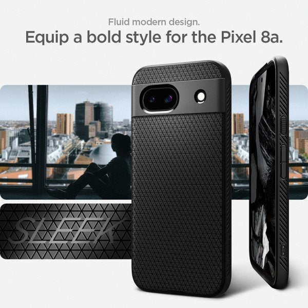 Spigen Google Pixel 8a Deksel Liquid Air Matte Black