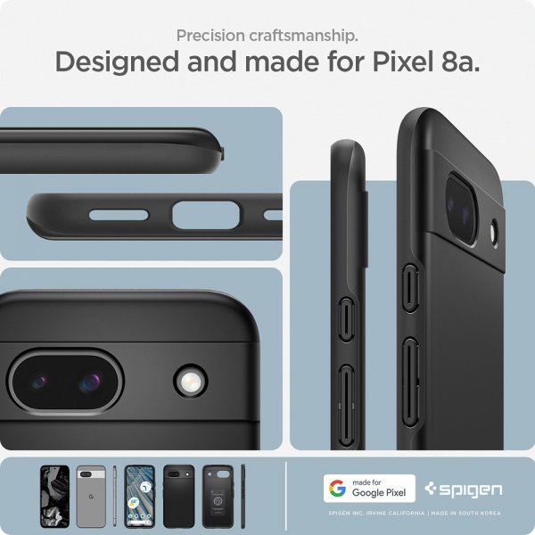 Spigen Google Pixel 8a Deksel Thin Fit Svart