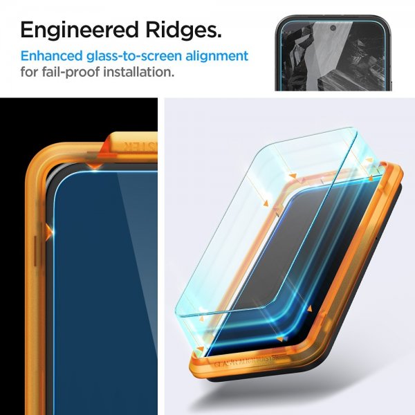 Spigen Google Pixel 8a Skjermbeskytter GLAS.tR ALIGNmaster 2-pakning