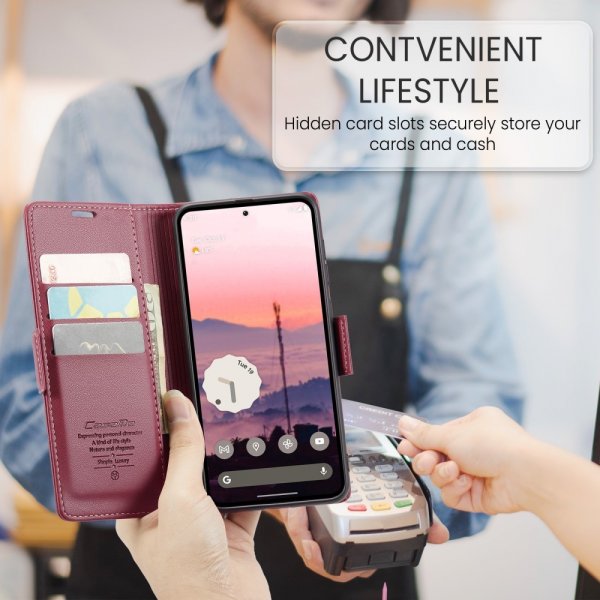 CaseMe Google Pixel 9/Pixel 9 Pro Etui 023 Series Rød