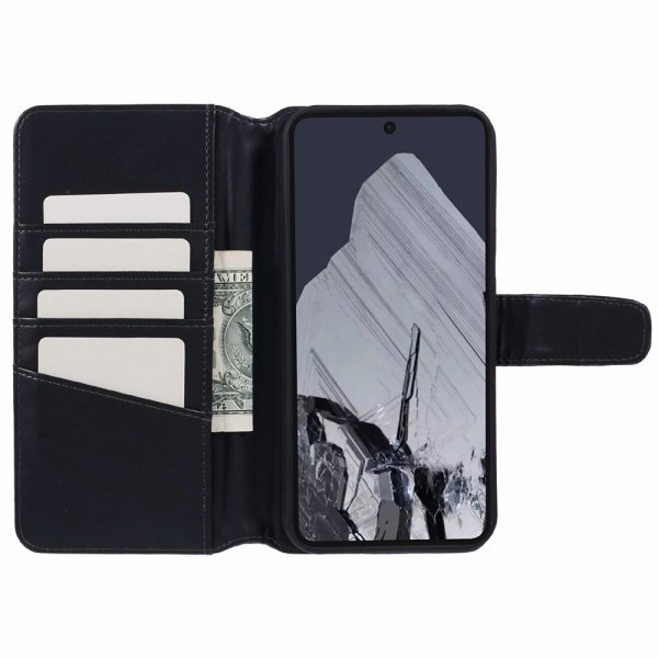 Nordic Covers Google Pixel 9/Pixel 9 Pro Etui Essential Leather Raven Black