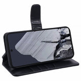 Nordic Covers Google Pixel 9/Pixel 9 Pro Etui Essential Leather Raven Black