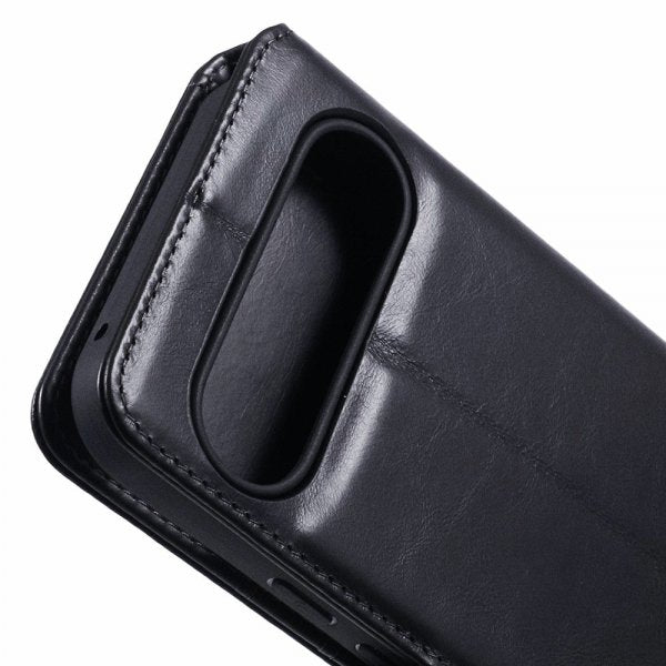 Nordic Covers Google Pixel 9/Pixel 9 Pro Etui Essential Leather Raven Black