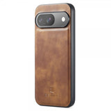 Dg.Ming Google Pixel 9/Pixel 9 Pro Etui Avtagbart Deksel Brun