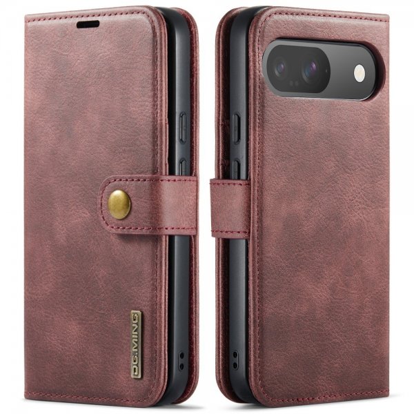 Dg.Ming Google Pixel 9/Pixel 9 Pro Etui Avtagbart Deksel Rød