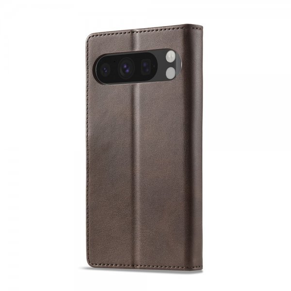 Lc.Imeeke Google Pixel 9/Pixel 9 Pro/Pixel 10/Pixel 10 Pro Etui med Kortlomme Mørkebrun