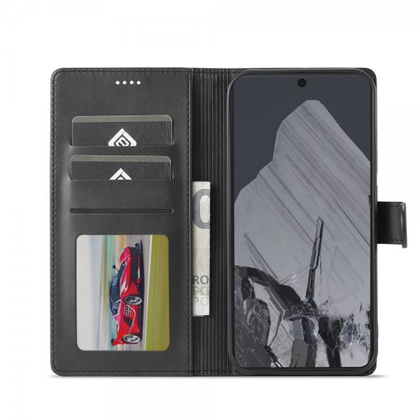 Lc.Imeeke Google Pixel 9/Pixel 9 Pro/Pixel 10/Pixel 10 Pro Etui med Kortlomme Svart