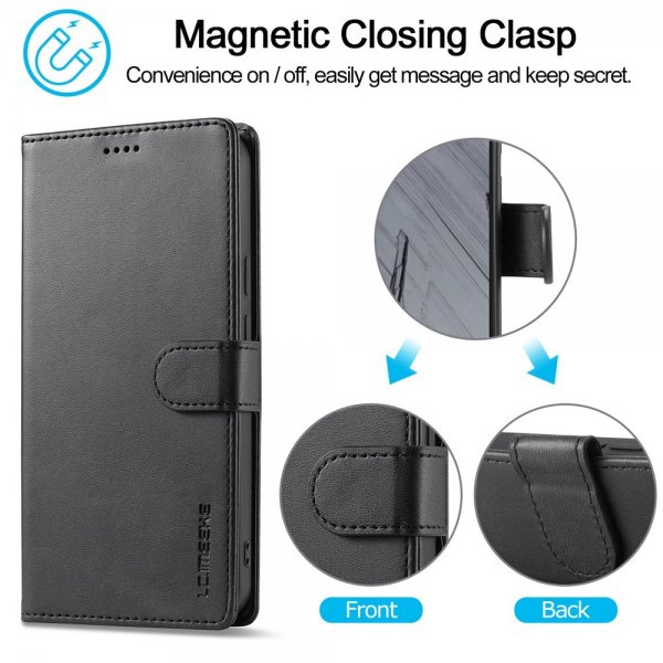 Lc.Imeeke Google Pixel 9/Pixel 9 Pro/Pixel 10/Pixel 10 Pro Etui med Kortlomme Svart
