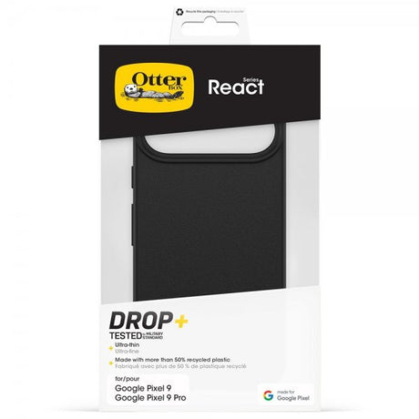Otterbox Google Pixel 9/Pixel 9 Pro Deksel React Svart