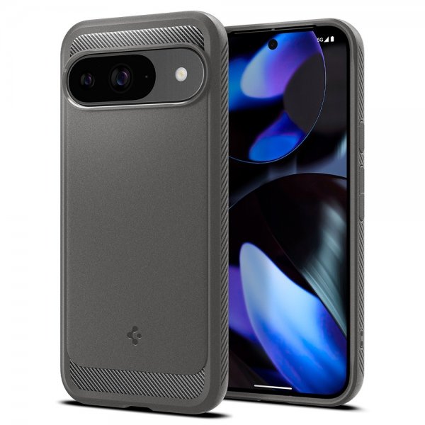 Spigen Google Pixel 9/Pixel 9 Pro Deksel Rugged Armor Marble Gray