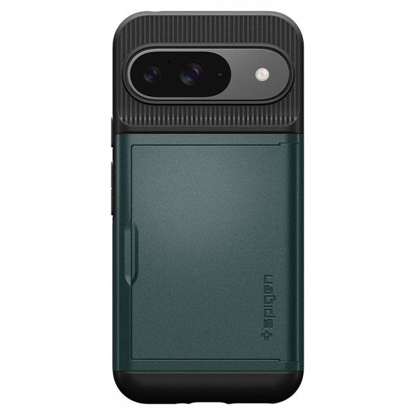 Spigen Google Pixel 9/Pixel 9 Pro Deksel Slim Armor CS Abyss Green