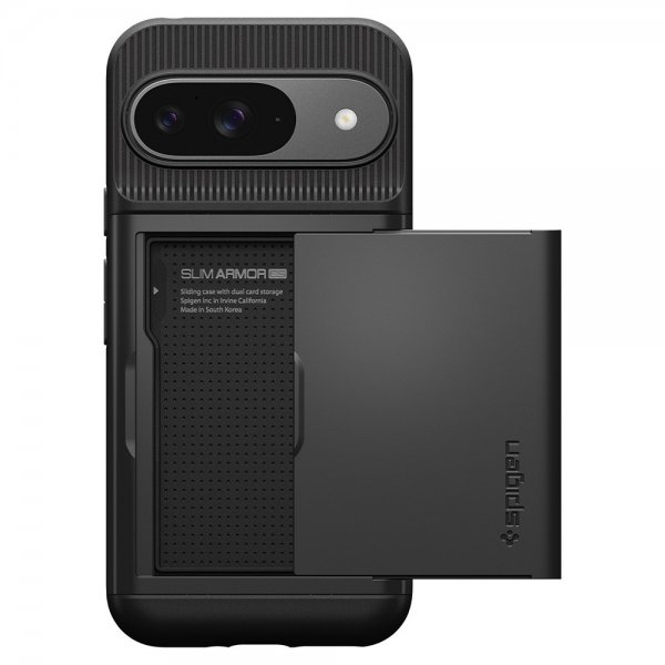 Spigen Google Pixel 9/Pixel 9 Pro Deksel Slim Armor CS Svart