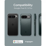 Spigen Google Pixel 9/Pixel 9 Pro Deksel Thin Fit Abyss Green