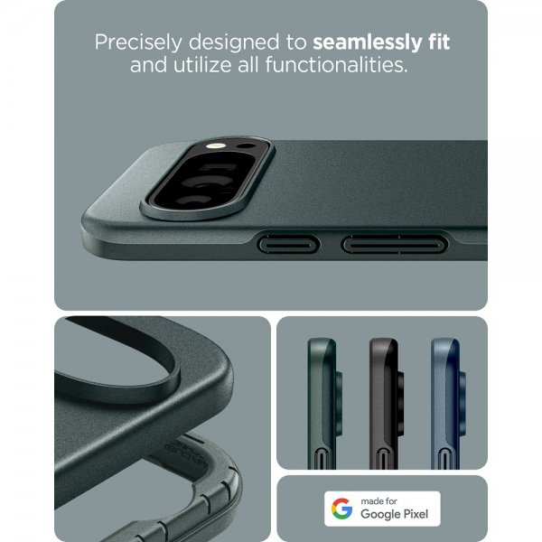 Spigen Google Pixel 9/Pixel 9 Pro Deksel Thin Fit Abyss Green