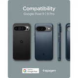 Spigen Google Pixel 9/Pixel 9 Pro Deksel Thin Fit Metal Slate