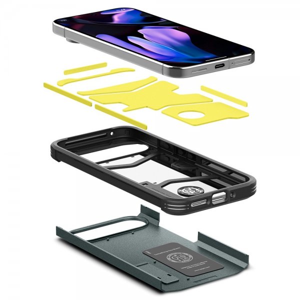 Spigen Google Pixel 9/Pixel 9 Pro Deksel Tough Armor Abyss Green